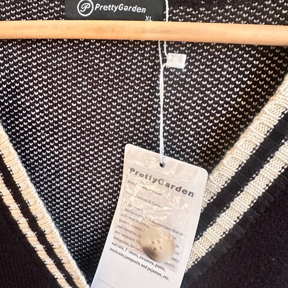 PRETTY GARDEN knit cardigan sweater casual long sleeve new with tag XL GRANDMA - Picture 4 of 11